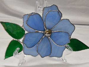 Stained Glass Blue Flower