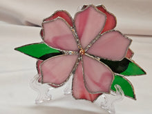 Stained Glass Pink Flower