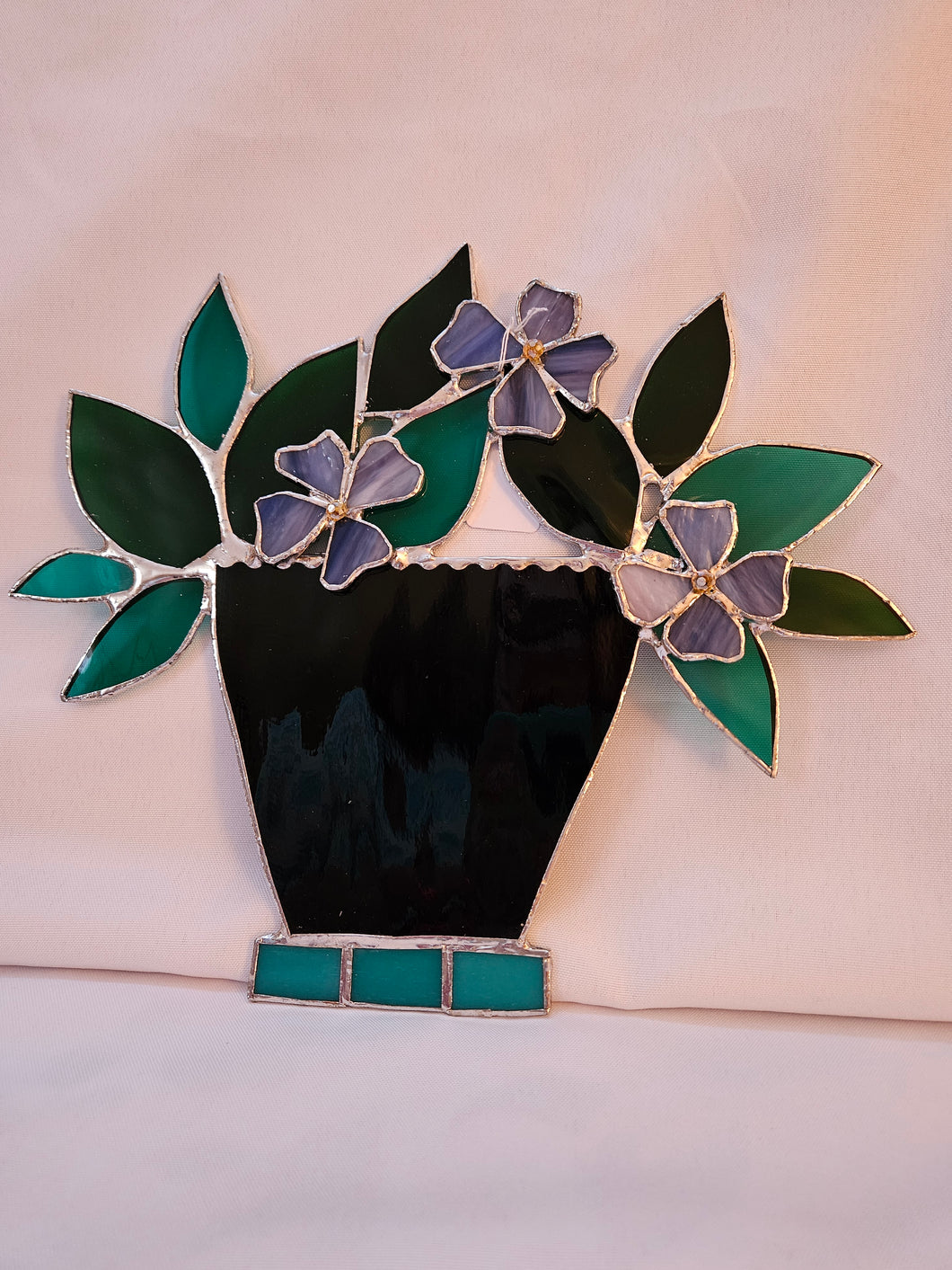 Stained Glass - Dark Flower Pot