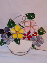 Stained Glass - Colorful Flower Pot