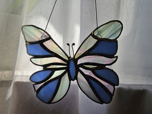 Stained Glass - Blue Butterfly