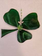 Stained Glass - Shamrock w/ Bead Center