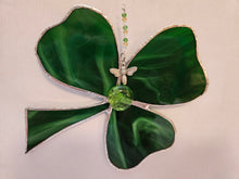 Stained Glass - Shamrock w/ Bead Center