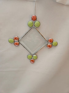 Stained Glass - Four Point Glass Bevel w/ Beads