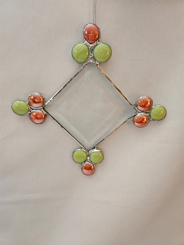 Stained Glass - Four Point Glass Bevel w/ Beads