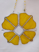 Stained Glass - Art Deco Yellow Flower